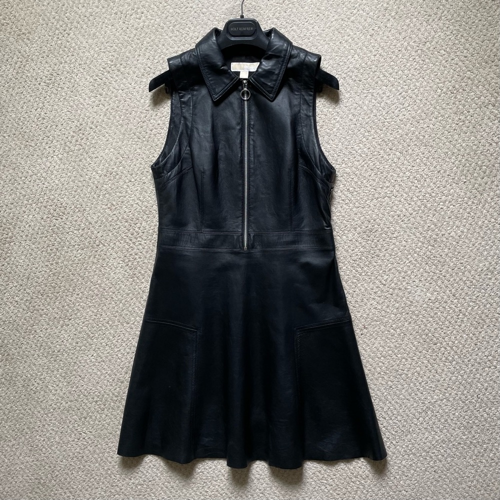 MICHAEL Michael Kors Beautiful black leather dress